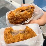 杭州美食｜芥藏牛肉饼