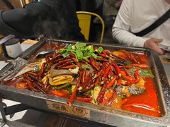 重庆豆花烤鱼-探鱼·鲜青椒爽麻烤鱼(广州花都来又来店)