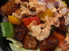 蒜片爆炒鹅肝-广州富力丽思卡尔顿酒店·丽轩·粤菜