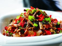 卜豆角炒肉-业华湘·特色菜