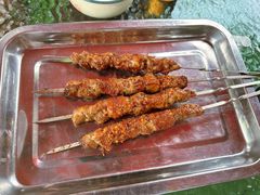 羊肉串-塞上渔乡·农家菜·虹鳟鱼