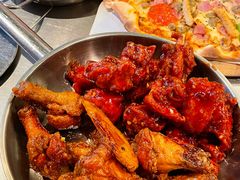 辣子鸡拼酱油鸡-MI WU FACTORY米屋美食工厂餐厅(绿地店)