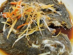 清蒸多宝鱼-四海鲜渔家菜(黄金海岸店)