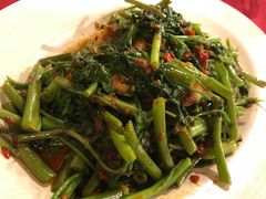 虾酱炒空心菜-德成饭店