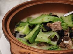 咸排骨煲芥菜-新光酒家·河豚·海鲜·蟹料理(浦东店)