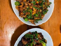 韭菜炒河蝦-好呷八大碗(五羊店)