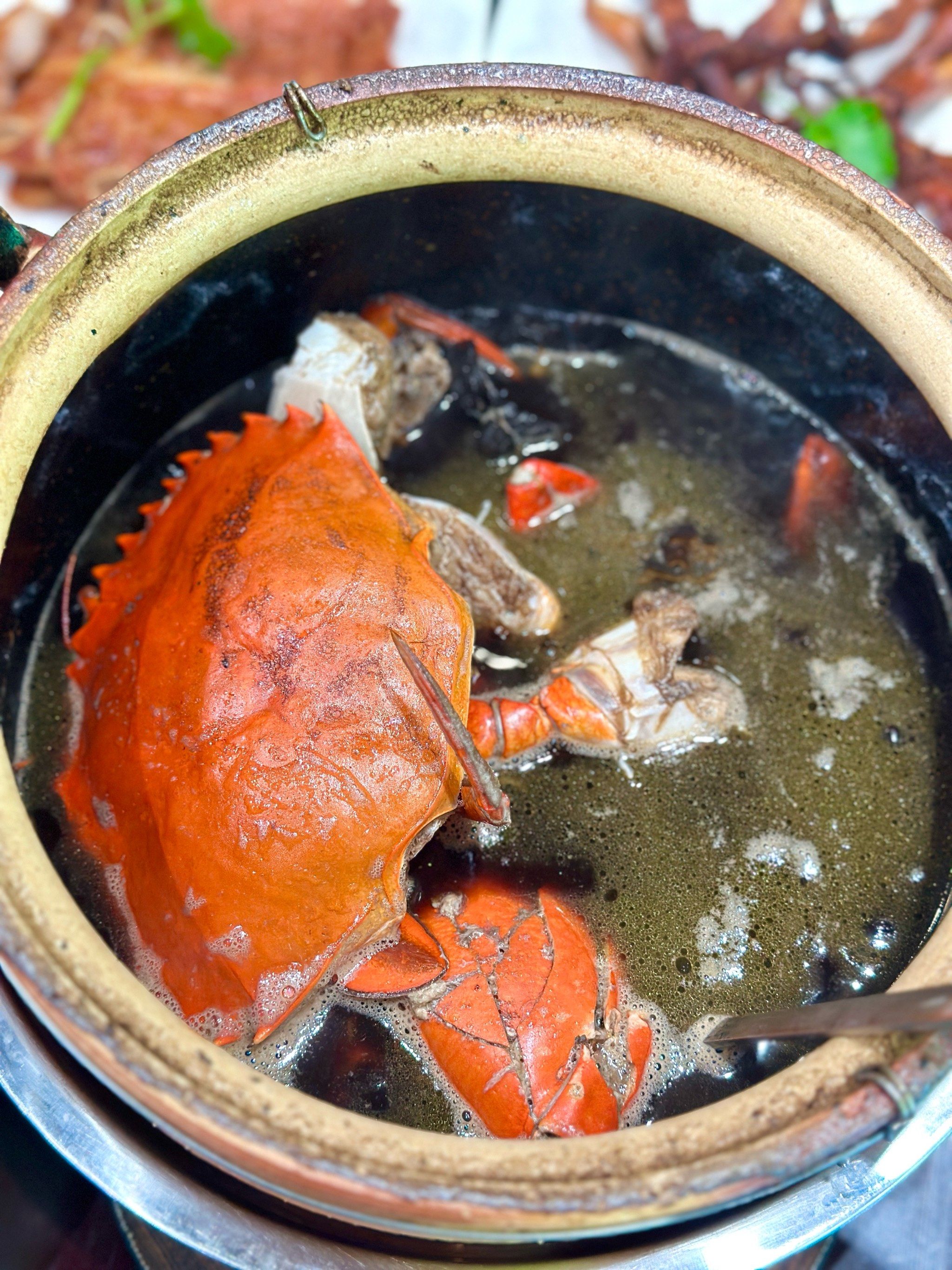 好大的蟹🦀 秋天来一碗熟地蟹汤吧