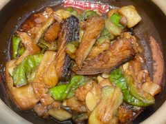 甜晒鲅鱼茄子煲-KŌNG胶东小馆(华熙店)