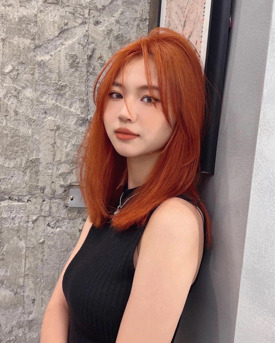 橘色发色超吸睛