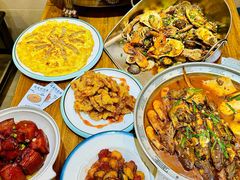 -东来菜馆•手抓海鲜家常菜•海鲜锅贴(鸽子窝店)