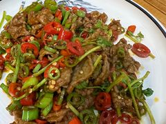 小炒嫩牛肉-小郭私房菜·海肠捞饭店(学士街店)