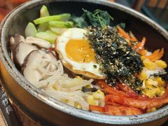 鸡蛋石锅拌饭-朴老五延边大冷面(二道店)