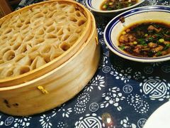 羊肉野生蘑菇汤汤-王村姑老土炕莜面村(桥东店)