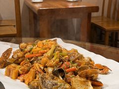 -东来菜馆•手抓海鲜家常菜•海鲜锅贴(鸽子窝店)