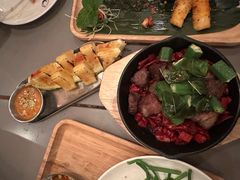 秋葵牛肉粒配烤凤梨-SUSU·苏苏(四合院创始店)