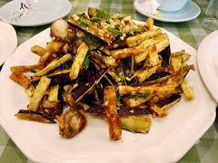 茄子拌扇贝-华圆美食