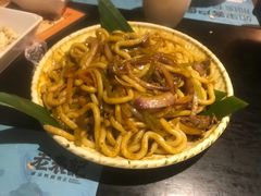 炒乌冬面-老表记广西宵夜螺蛳鸭脚煲(西大店)