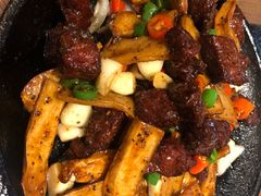 火焰杏鲍菇焗牛肉-北李妈妈菜(鲁能城店)