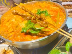 年糕五花肉火锅-花腰餐吧Bistro烧烤 傣味(传媒大学店)
