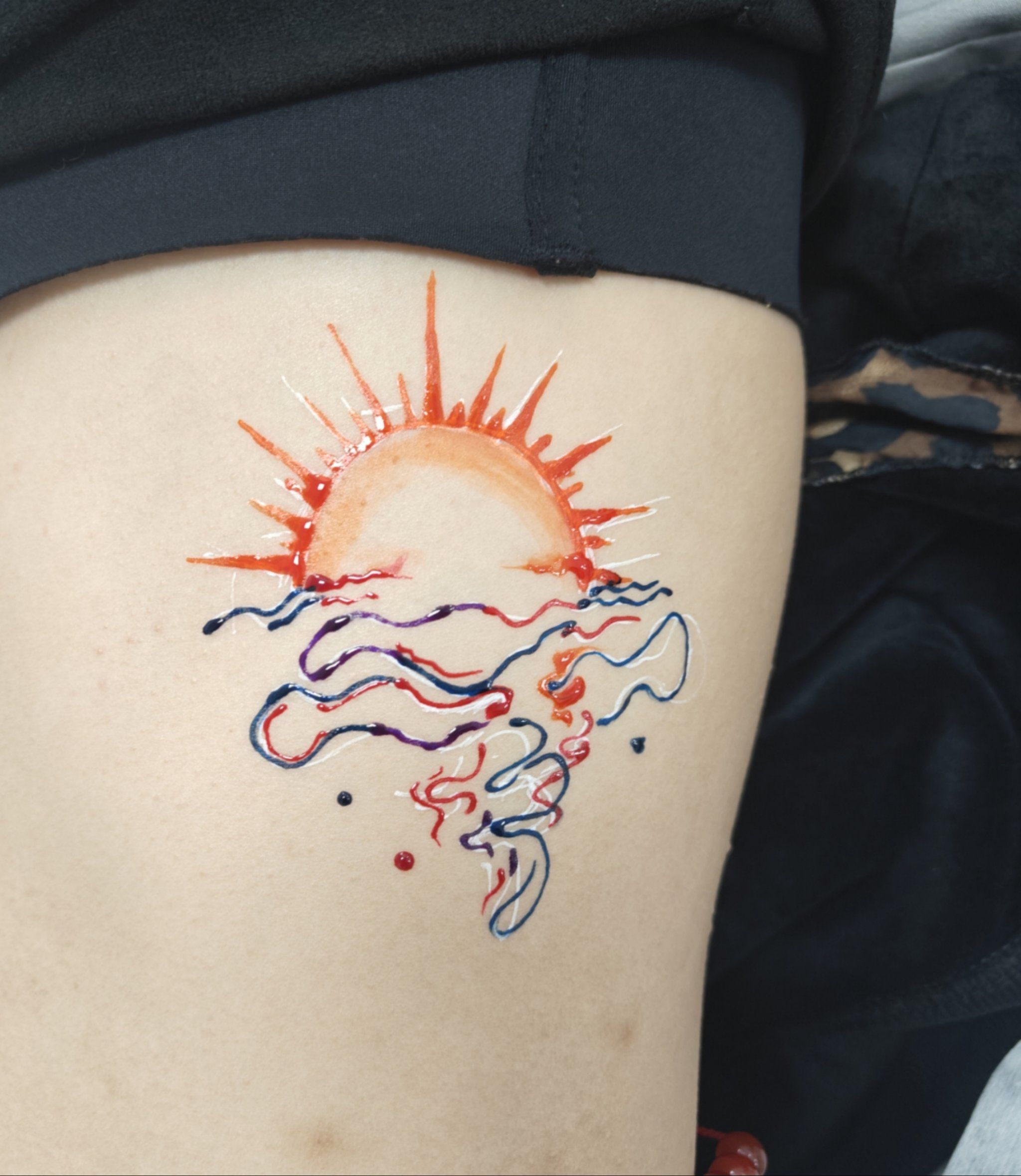 海娜手绘#小清新纹身