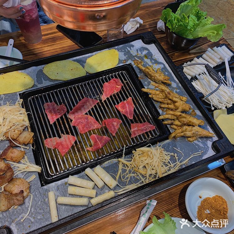 金华兰溪网红烤肉火盆烧烤五花肉打卡