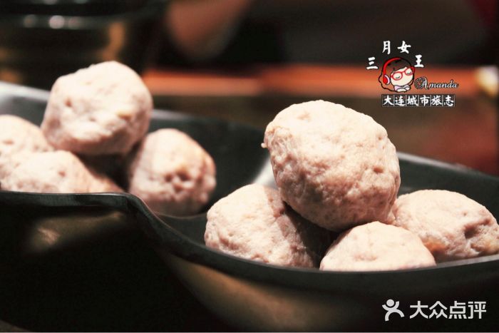 手选潮汕鲜活牛肉火锅(二七广场店)手工牛肉丸图片