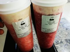 奶酪草莓饮品-LELECHA乐乐茶(上海五角场万达广场店)