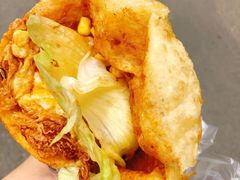 -小红车炸蛋葱油饼
