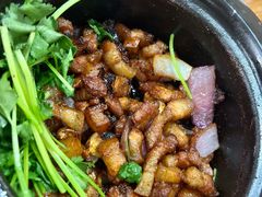 干煸五花肉煲-海口滨海新村143号海南老字号炒菜店