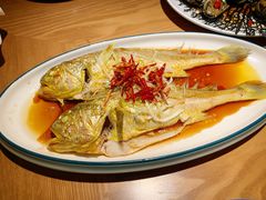 油泼黄花鱼-波螺油子·海肠捞饭·青岛菜(银座店)