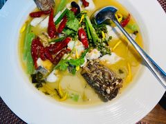 金汤酸菜海鲈鱼-肴约·花园式餐厅(湖里店)