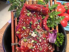 和牛重磅蜜汁牛腩馍-首尔朴宝·炭火烤肉(五角场店)