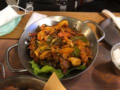 鱿鱼炒五花肉-富乐满韩国正宗炸鸡韩国料理(虹泉路店)