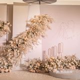 香槟色层次感婚礼现场