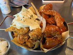 双拼炸鸡-富乐满韩国正宗炸鸡韩国料理(虹泉路店)