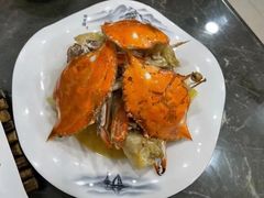 姜葱爆梭子蟹-顾家土菜館