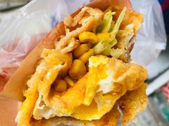 -小红车炸蛋葱油饼