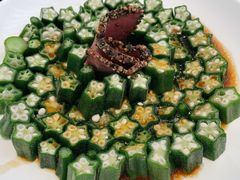 黑椒牛肉拼秋葵-将相和·海鲜蒸饺大连菜