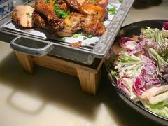 烤肉烤鸡双拼-绿茶餐厅(成都大悦城店)