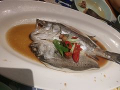 葱椒鲈鱼-绿茶餐厅(布吉万象汇店)