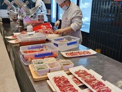自助取餐区-大渔小鲜火锅店