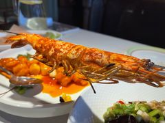 烤青岛本地大虾-开海·红岛海鲜虾水饺(石老人店)