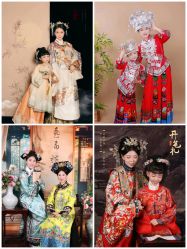 -后宫·古装汉服京剧儿童亲子全家福摄影