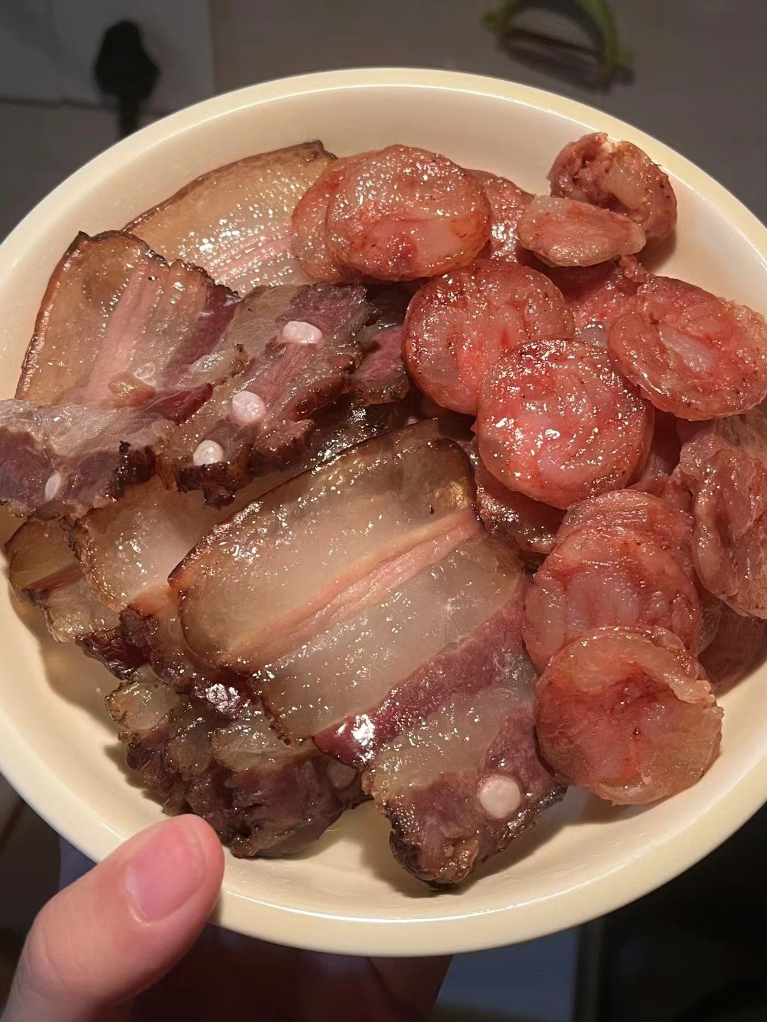 自己做的腊肉腊肠好吃到哭
