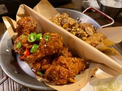 炸鸡一半一半-富乐满韩国正宗炸鸡韩国料理(虹泉路店)