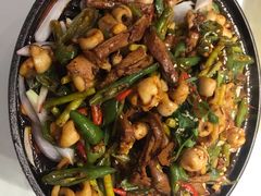 铁板鲜鱿肥肠-禾珍珠家常小馆(河南博物院店)