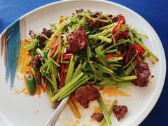小炒黄牛肉-火福·天湖阁大闸蟹博物馆主题餐厅(浅水湾店)