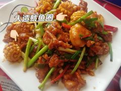 香葱爆三样-天津乾毓德饭庄·清真传统炒菜·海鲜烧烤(咸阳路店)