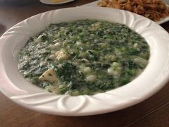 小白菜烩豆腐-名羊天下陕北横山铁锅炖羊肉(博文路店)
