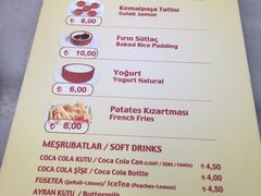 菜单-Tarihi Sultanahmet Köftecisi Selim Usta
